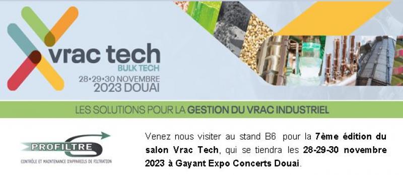 Rejoignez nous au Salon VRAC TECH de DOUAI 